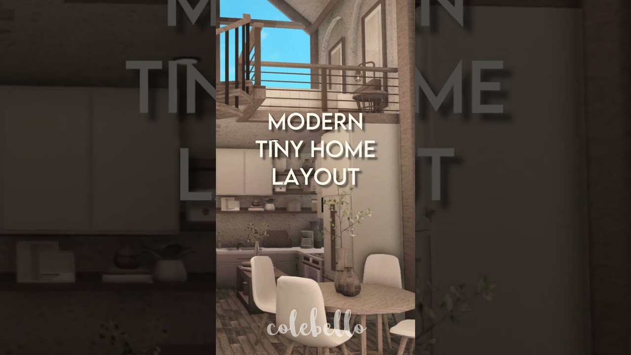 bloxburg modern tiny home LAYOUT!!  #bloxburg #bloxburgbuilds #bloxburgtinyhome #bloxburgideas