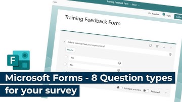 *FULL VIDEO* Microsoft Forms - 8 Question types
