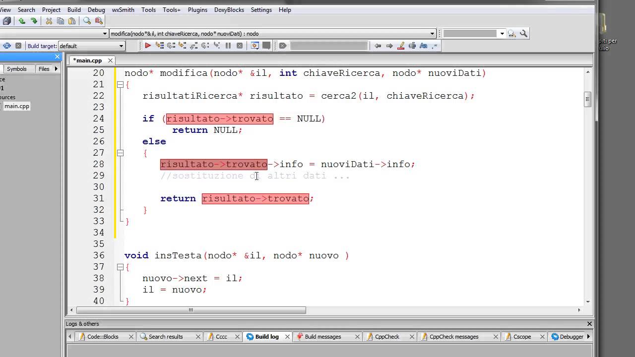 Corso C++ ITA 40 Ram dinamica (sintassi C++): liste concatenate ...