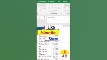 How to - Dynamic Serial Number Roman - Excel tricks #shorts #exceltutorial #exceltricks #smartexcel