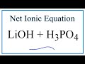 Net Ionic Equations and Spectator Ions