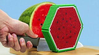 Try Watermelon from Magnetic Balls (Satisfying)