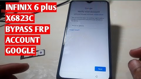 CARA BYPASS FRP AKUN GOOGLE INFINIX SMART 6 plus || X6823C ||