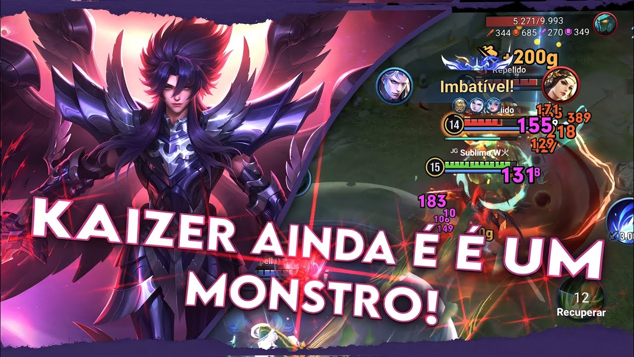 KAI (KAIZER) AINDA É UM MOSTRO NA JUNGLE - SKIN HADES | HONOR OF KINGS