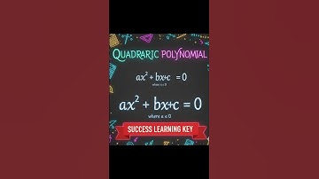 Find Sum of Zeroes and Product of Zeroes | Quadratic Polynomial | Math short video