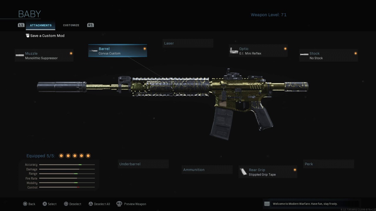 Best Class Setup For M4a1 Modern Warfare Youtube