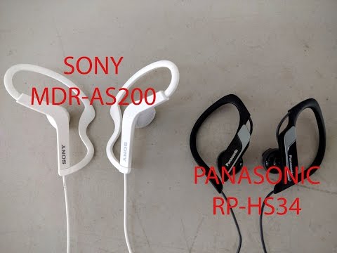 Sony MDR-AS200 y Panasonic RP-HS34 Deportivos | Cuál se oye mejor?