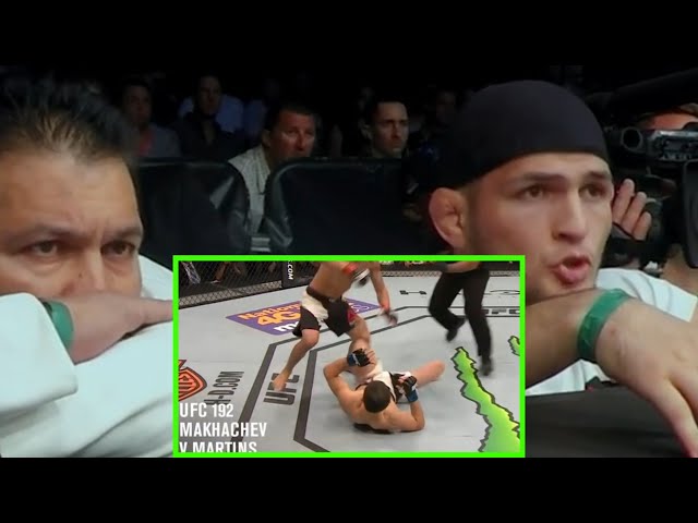 Khabib reacts to Islam makhachev's only loss in mma class=