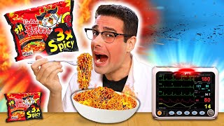 Pruebo EL RAMEN MÁS PICANTE del Mundo BULDAK 3X 🥵 ¿Resistiré?