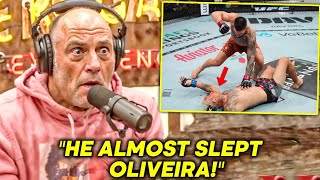Joe Rogan Reacts to Ilia Topuria vs  Charles Oliveira ‘That Was a Statement Fight!’