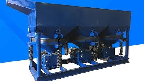 test running JT6-3 jig machine jigging machine mineral jig - gold diamond processing machine