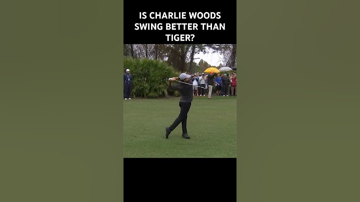Is Charlie Woods swing smoother than Tiger Woods?