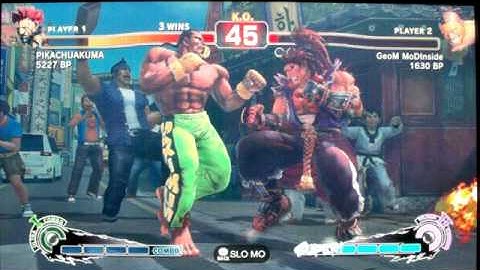 SSFIV ENDLESS BATTLE MATCH JR RODRIGUEZ ( AKUMA ) VS GeoM MoDInside ( DEEJAY ) ON XBOX 360 GAME 4