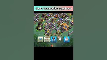 Clock Tower potion experiment #gamingrascal #clashofclans #shorts