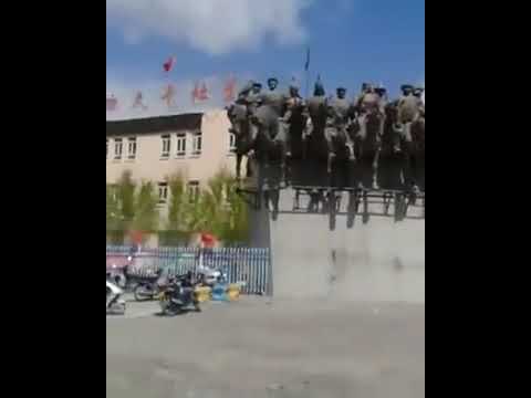 Памятник Манасу и 40 его войнам в Китае - видео очевидца - YouTube