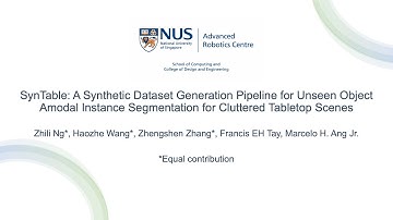 A Synthetic Data Generation Pipeline for Amodal Instance Segmentation of Cluttered Tabletop Scenes