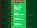 Daily Use Sentences | English Sentences