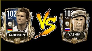 102 OVR PRIME ICON LEHMANN VS YASHIN REVIEW! AFTER THE UPDATE! FIFA MOBILE 20!