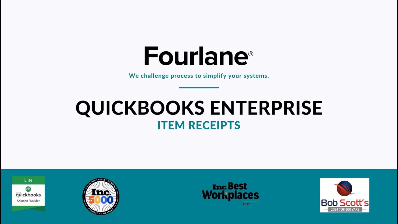 How to Use Item Receipts in QuickBooks Enterprise
