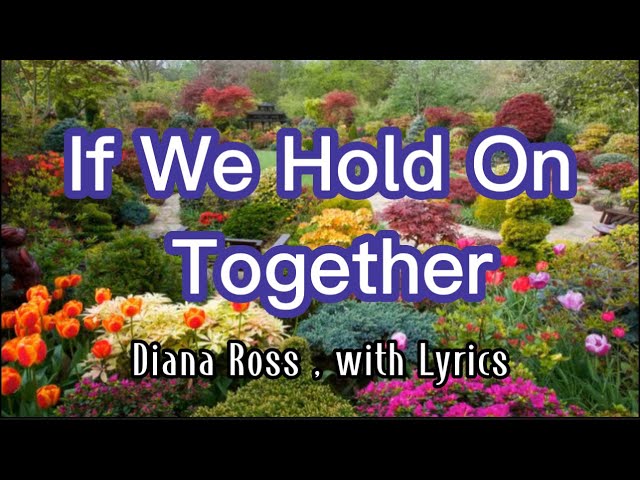 If We Hold On Together - song by Diana Ross with Lyrics. class=