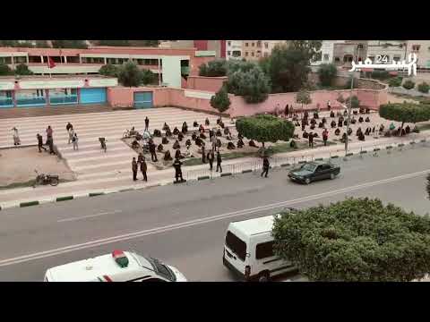 من قلب مدينة أبي الجعد شوفو طريقة تنظيم رجال حموشي لعملية استفادة العاملين في القطاع الغير مهيكل