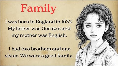 Learn English through Story || Graded Reader Level 1 || Improve your English || Family