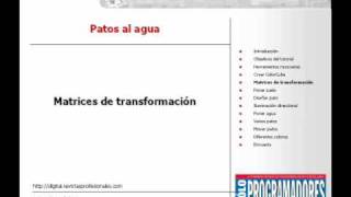 Screencast de programación con Java3D - Crear una animación con patitos.