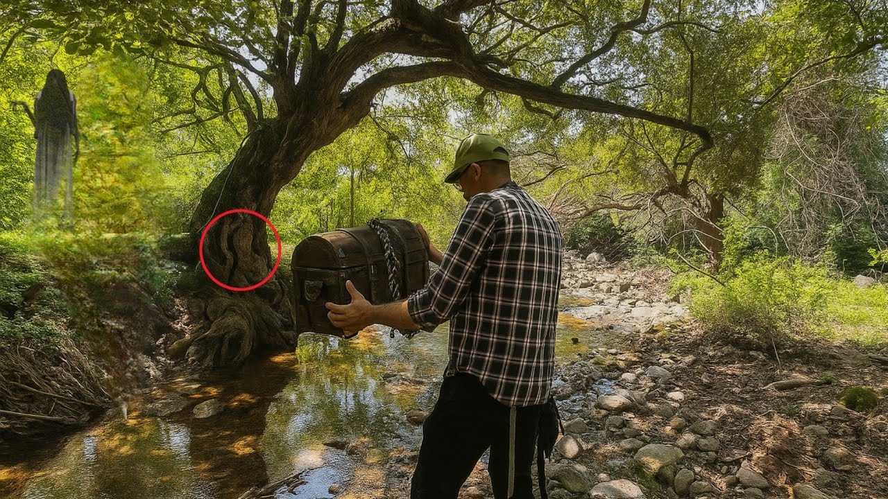 SACAMOS un TESORO ENTRE el ARBOL donde HABÍA un HUECO encontramos TODO el DINERO...