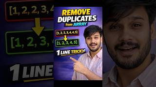 JavaScript Trick: Remove Duplicate Values from Array in 1 Line 🔥