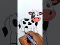 How to Draw a Cute Cow🐮 | Easy Step-by-Step Drawing for Kids