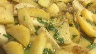 عمل البطاطس المكمورة بالثوم والزبدة والبقدونس رائعة/ sutaeed potatoes & garlic & onion/شيايمن حسن.