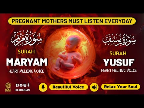 The Miracle Of Surah Maryam And Surah Yusuf Listen Daily During Pregnancy Gold Quran