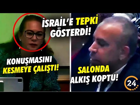 Haluk Levent İsrail’e Tepki Gösterince Konuşması Kesilmeye Çalışıldı! Salondan Alkış Yükseldi!