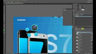 Speed Art | Adobe Photoshop | One Page Web Design samsung S7