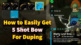 How Get 5 Shot Bows in Zelda Tears of the Kingdom Easiest and Fastest Way