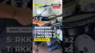 Snare/Kick Workout - Follow for More Drum Lessons ✅ #xavidrummer  #paradiddle #drumeo