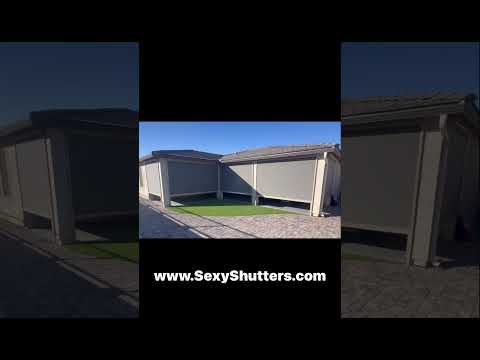 Imagine actually wanting to spend time out here. #SexyShutters #PatioShades