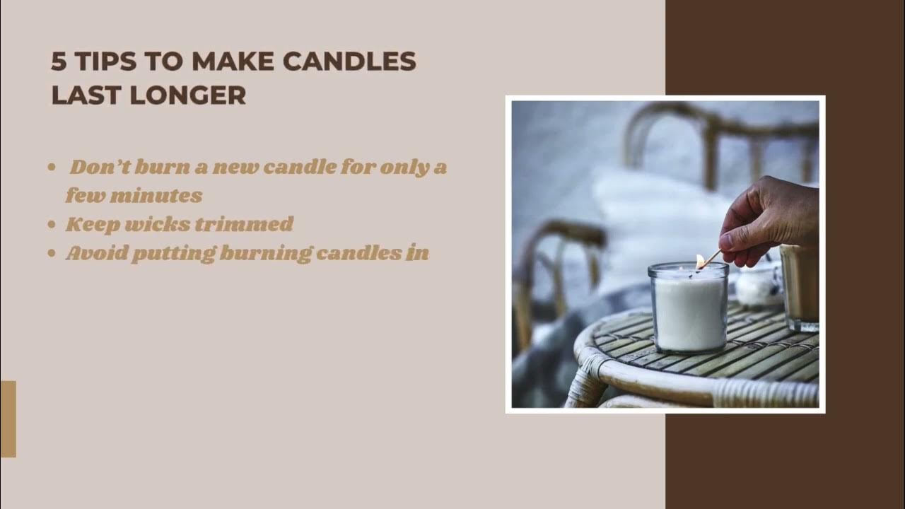 Tips to make candles last longer YouTube