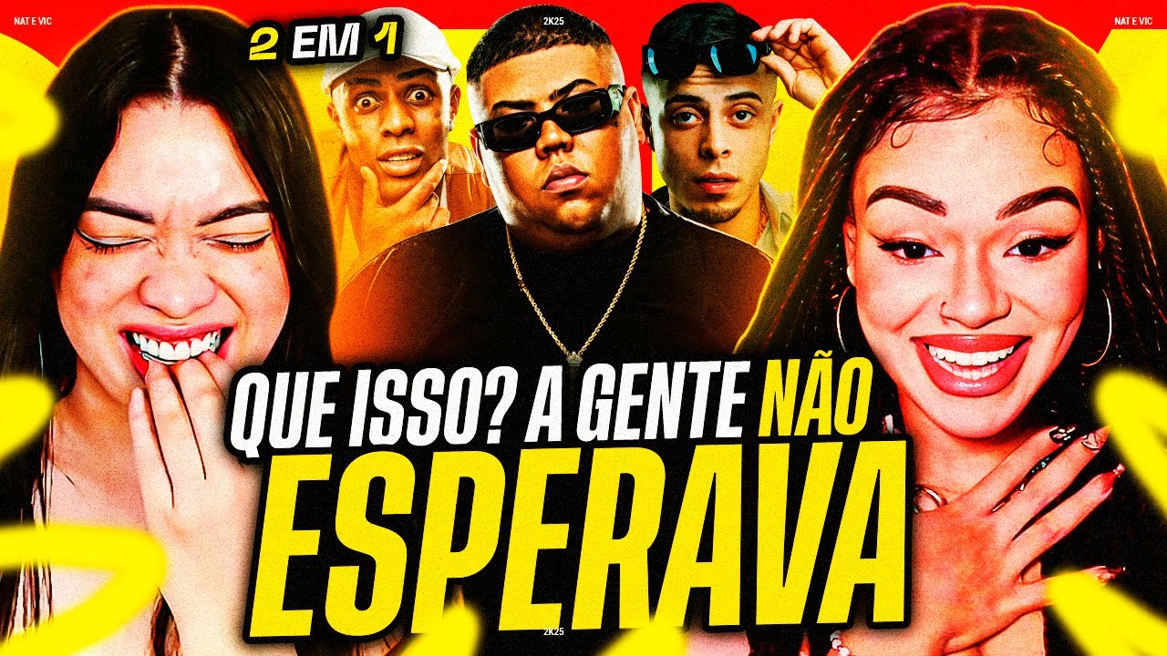 2 EM 1 FUNK - REAGINDO a MODO ESQUECE 1 & 2 | Nat e Vic MV
