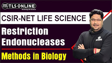 Restriction Endonucleases | Concept Session | Ashish Kr Dwivedi |CSIR NET Dec