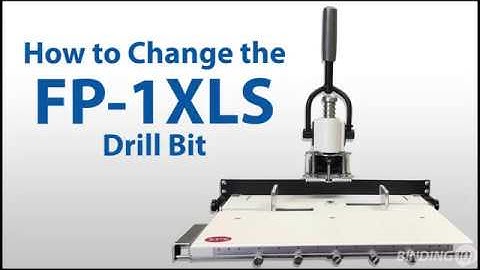 How to Change the Drill Bits on the FP-1XLS Paper Drill Hole Punch