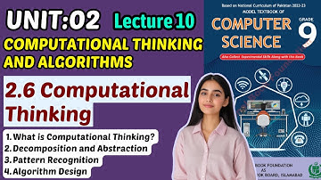 Computational Thinking | Unit 2 Computational Thinking & Algorithms | Class 9 Computer Federal 2025
