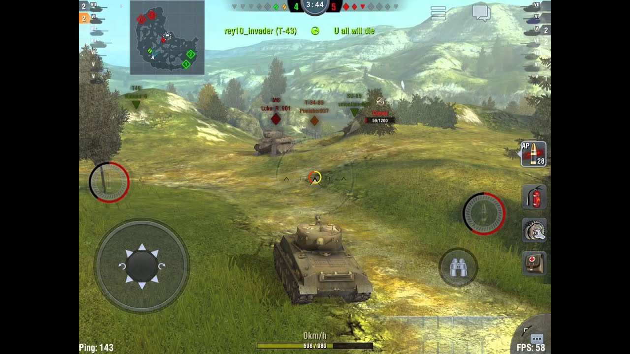 wotblitz M4A3E8 Sherman 3 Kills Rank 2 - World of Tanks Blitz.
