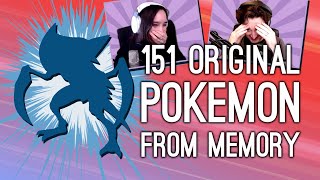 Trying to Name All 151 Original Pokemon from Memory