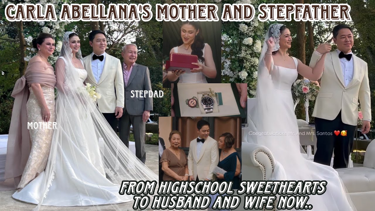 Carla Abellana with mother & stepdad at her wedding day 💍 cute ng wedding gifts nila sa isa't-isa 