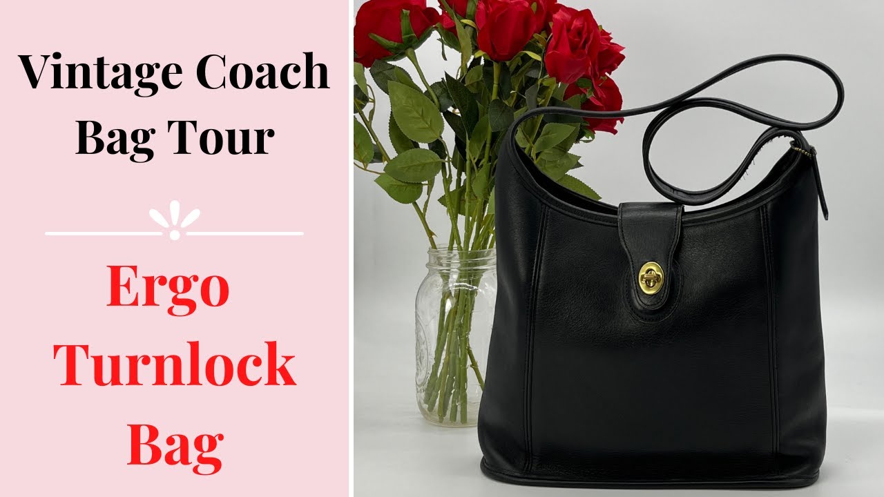 Vintage Coach Bag Tour | Ergo Turnlock Bag No. 9036 | Cristina Moda Vintage Shop