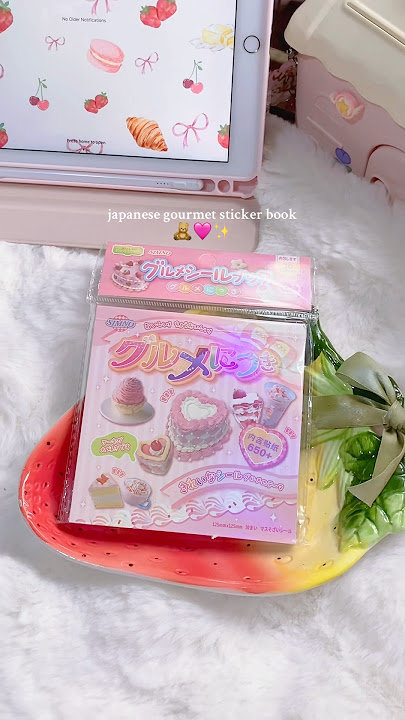 Japanese gourmet #stickerbook 🧸💕✨ buy yours here: https://vt.tiktok.com/ZSBGJPKh3/ #sticker