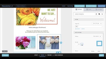Email marketing responsive drag and drop editor Remarkety