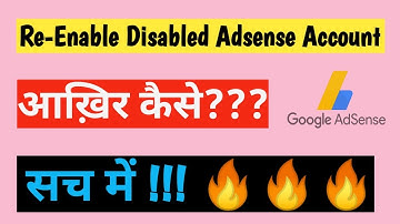 Re-Enable Disabled Google Adsense Account