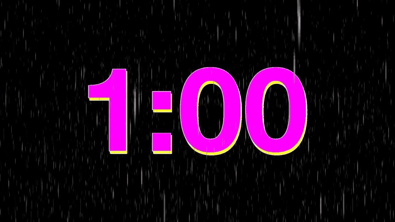 1 Minute Rain Countdown Timer - YouTube